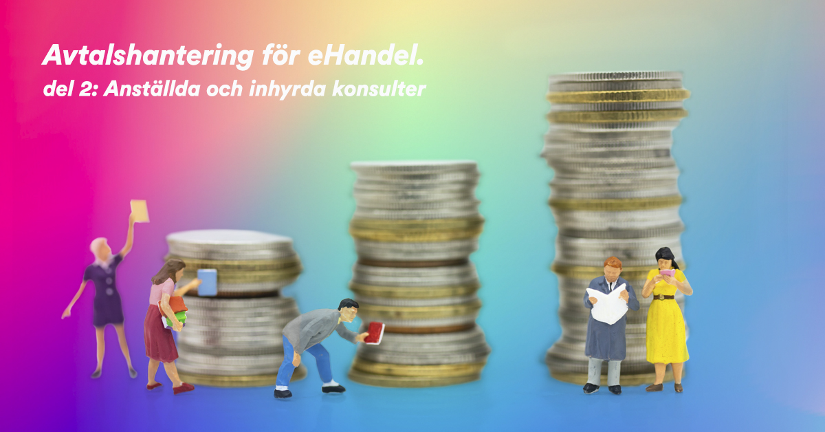 Avtalshantering för eHandel del 2 Anställda och inhyrda konsulter Qnova