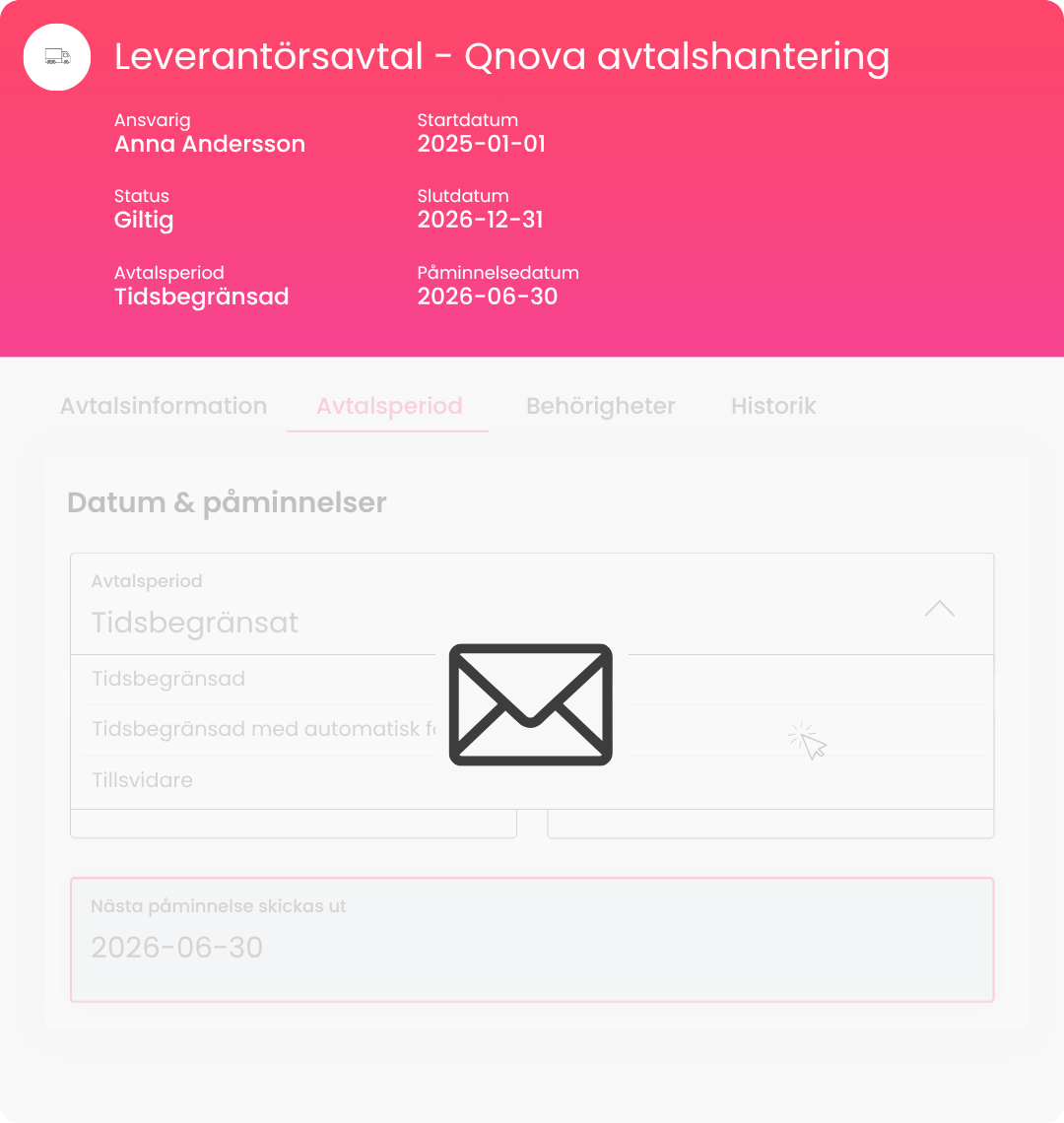 QNOVA reminders
